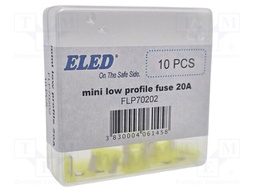 Fuse: fuse; 20A; 58VDC; automotive; 10.9mm; 10.9x3.8x8.73mm