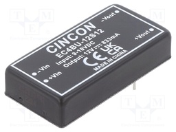 Converter: DC/DC; 10W; Uin: 9÷18V; 12VDC; Iout: 833mA; 35g; 350kHz