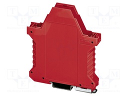 Enclosure base; red; UL94V-0; ME 17,5; for DIN rail mounting