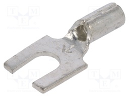 Fork terminal; M3,5; crimped; for cable; non-insulated; copper