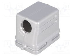 Enclosure: for HDC connectors; C146; size E6; for cable; angled