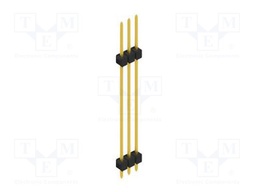 Connector: pin strips; pin header; male; PIN: 3; 2.54mm; THT; 1x3