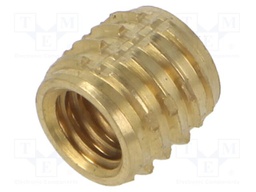 Threaded insert; brass; M6; BN: 37915; L: 7.9mm; TRISERT®