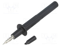 Test probe; 32A; black; Tip diameter: 4mm; Socket size: 4mm