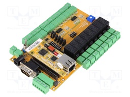 Dev.kit: Ethernet; RS232,RS422; WIZ550S2E; RJ45,pin strips; 5VDC