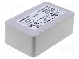 Filter: anti-interference; 250VAC; Cx: 0.1uF; Cy: 2500pF; 1mH; THT