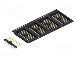 Connector: pin strips; pin header; male; PIN: 12; 2.54mm; SMT; 1x12