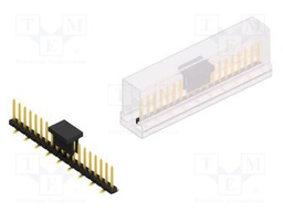 Connector: pin strips; pin header; male; PIN: 19; 2mm; SMT; 1x19