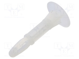 Assembly stud; polyamide; L: 15.9mm; latch/latch; Ø2: 5.4mm; Ø1: 4mm