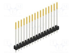 Connector: pin strips; pin header; male; PIN: 16; 2.54mm; THT; 1x16