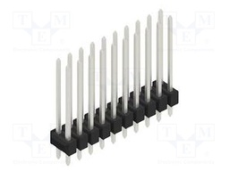 Connector: pin strips; pin header; male; PIN: 20; 2.54mm; THT; 2x10