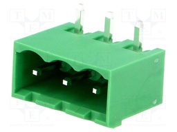 Pluggable terminal block; 5.08mm; ways: 3; angled; socket; male