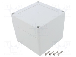 Enclosure: multipurpose; X: 105mm; Y: 105mm; Z: 90mm; ZP; light grey