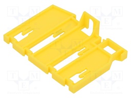 Fixing element; TS35; -25÷100°C; Body: yellow