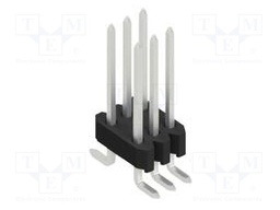 Connector: pin strips; pin header; male; PIN: 6; 1.27mm; SMT; 2x3