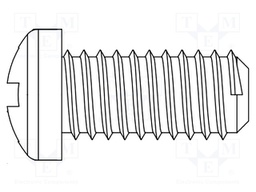 Screw; M5x20; Head: cheese head; Phillips; polyamide; Colour: white