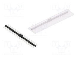 Connector: pin strips; pin header; male; PIN: 34; 2.54mm; SMT; 1x34