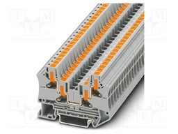 Splice terminal: rail; PTV; 32A; 1kV; push-in; PA; L: 45.7mm; W: 6.2mm