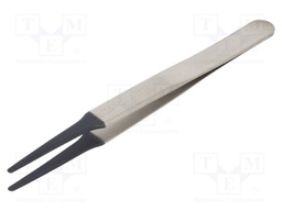 Tweezers; 123mm; Blades: straight,narrowed; Blade tip shape: flat