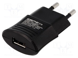 Power supply: switched-mode; 5VDC; 1.2A; Out: USB; 6W; Plug: EU; 68%