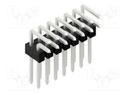Connector: pin strips; pin header; male; PIN: 14; 2.54mm; THT; 2x7
