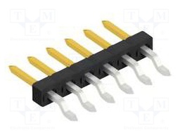 Connector: pin strips; pin header; male; PIN: 6; 2mm; SMT; 1x6; 100V