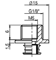 Suction cup mounting; G 1/8"; Features: with filter