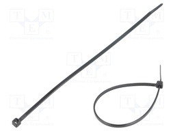 Cable tie; L: 150mm; W: 2.5mm; polyamide; 80N; black; Ømax: 35mm