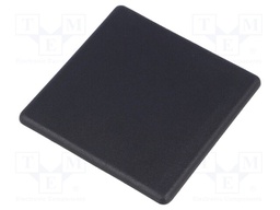 Stopper; for profiles; Width of the groove: 8mm; W: 80mm; L: 80mm