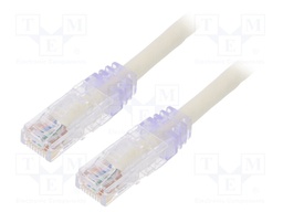 Patch cord; TX6™ PLUS,U/UTP; 6; stranded; Cu; LSZH; white; Len: 0.5m