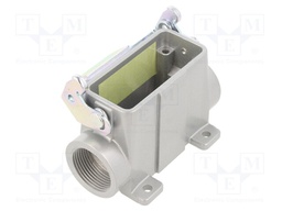 Enclosure: for HDC connectors; C146; size A10; with latch; M25