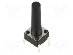 Microswitch TACT; SPST; Pos: 2; 0.05A/12VDC; THT; 2.45N; 6x6x3.5mm
