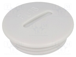 Stopper; PG48; IP54; Mat: polystyrene; light grey