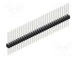 Connector: pin strips; pin header; male; PIN: 33; 1.27mm; THT; 1x33