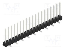 Connector: pin strips; pin header; male; PIN: 19; 2.54mm; SMT; 1x19