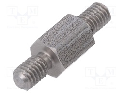 Screwed spacer sleeve; 10mm; Ext.thread: M5; hexagonal