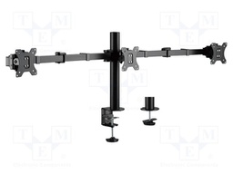 Monitor holder; 7kg; 17÷32"; Arm len: 380mm; for three monitors