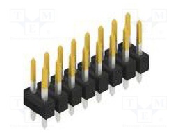 Connector: pin strips; pin header; male; PIN: 16; 2.54mm; THT; 2x8