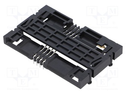 Connector: for cards; Smart Card; THT; gold-plated