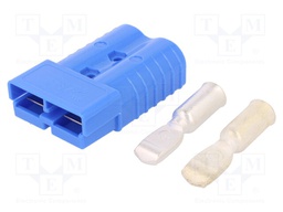 Plug; wire-wire; SB350; hermaphrodite; PIN: 2; for cable; crimped