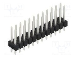 Connector: pin strips; pin header; male; PIN: 24; 2.54mm; THT; 2x12