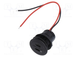 USB power supply; USB C socket x2,USB C Power Delivery; 3A