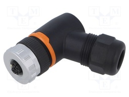 Connector: M12; plug; PIN: 5; female; L code-Power; for cable; IP67