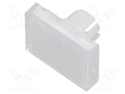 Actuator lens; 16mm; 51; colourless; plastic; 15.3x21.5mm