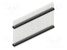 Connector: pin strips; pin header; male; PIN: 64; 2.54mm; THT; 2x32