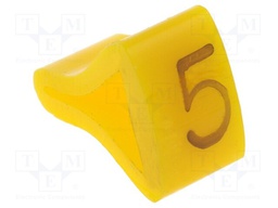 Markers for cables and wires; Label symbol: 5; 10÷16mm; H: 21mm