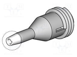 Nozzle: desoldering; 1x1.4mm; Features: for cleaning pads