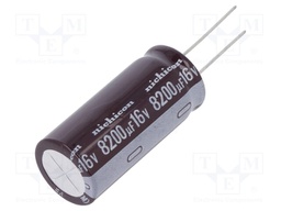 Capacitor: electrolytic; low impedance; THT; 8200uF; 16VDC; ±20%