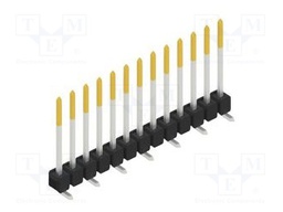 Connector: pin strips; pin header; male; PIN: 13; 2.54mm; SMT; 1x13
