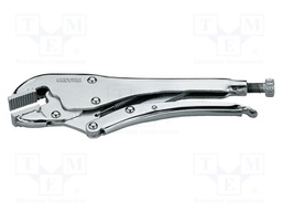Pliers; locking; Pliers len: 250mm; steel; Plating: nickel